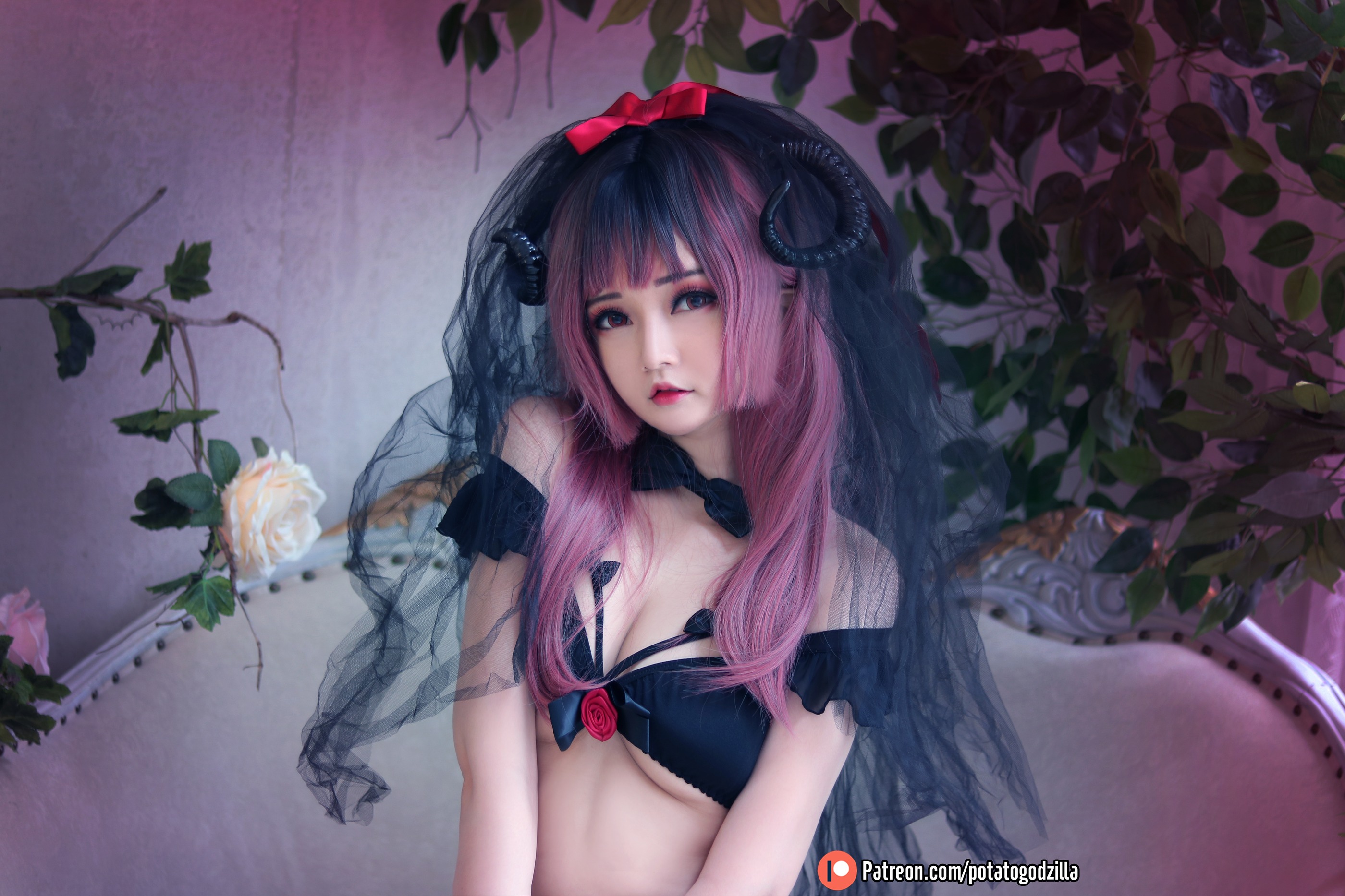 图片[1]-Potato Godzilla – NO.079 Lil Devil Bride[51P]-XikXak
